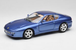 Ferrari 456 GT Blu Pozzi Bburago 1:18 3036-M3 Kovina