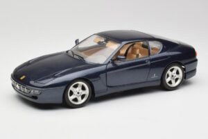 Ferrari 456 GT Modra Bburago 1:18 3036 Kovina