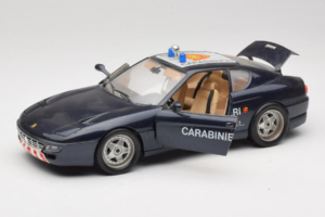 Ferrari 456 GT Carabinieri Črn Bburago 1:18 3036-B3 Kovina – slika 2 od 8