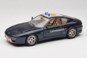 Ferrari 456 GT Carabinieri Črn Bburago 1:18 3036-B3 Kovina
