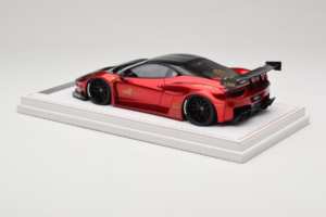 Ferrari 458 Liberty Walk LB-Silhouette WORKS GT Candy Rdeč IVY 1:18 REMC003 Smola – slika 5 od 6