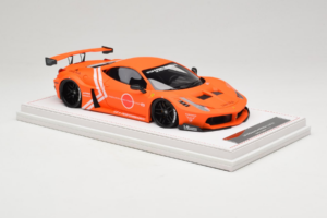 Ferrari 458 Liberty Walk LB-Silhouette WORKS GT Oranžen IVY 1:18 REMC002 Smola – slika 4 od 6