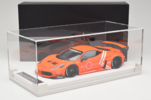 Ferrari 458 Liberty Walk LB-Silhouette WORKS GT Oranžen IVY 1:18 REMC002 Smola – slika 6 od 6