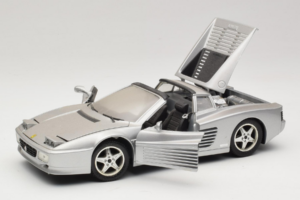 Ferrari 512TR Targa Srebrn Mira 1:18 6175 Kovina – slika 2 od 8
