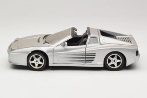 Ferrari 512TR Targa Srebrn Mira 1:18 6175 Kovina – slika 4 od 8