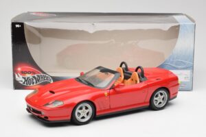 Ferrari 550 Barchetta Pininfarina Rdeč Bburago 1:18 327660 Kovina – slika 8 od 8