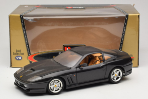 Ferrari 550 Maranello Črn Metalik Bburago 1:18 3344-B1 Kovina – slika 8 od 8