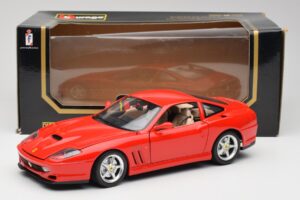 Ferrari 550 Maranello Rdeč Bburago 1:18 3064 Kovina – slika 8 od 8