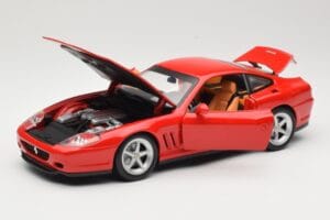Ferrari 575M Maranello Rdeč Hot Wheels 1:18 54937 Kovina – slika 2 od 8