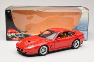 Ferrari 575M Maranello Rdeč Hot Wheels 1:18 54937 Kovina – slika 8 od 8