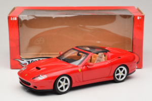 Ferrari 575M Superamerica Rdeč Hot Wheels 1:18 J2858 Kovina – slika 8 od 8