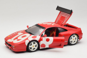 Ferrari F355 Berlinetta Rdeč z belimi kolesi UT Models 1:18 180074020-P2 Kovina – slika 2 od 8