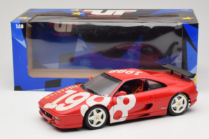 Ferrari F355 Berlinetta Rdeč z belimi kolesi UT Models 1:18 180074020-P2 Kovina – slika 8 od 8