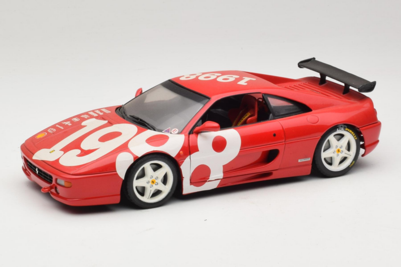 Ferrari F355 Berlinetta Rdeč z belimi kolesi UT Models 1:18 180074020-P2 Kovina
