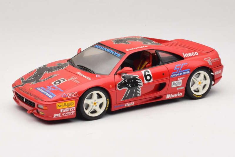 Ferrari F355 Berlinetta Diavia #6 Rdeč UT Models 1:18 180074020-P3 Kovina