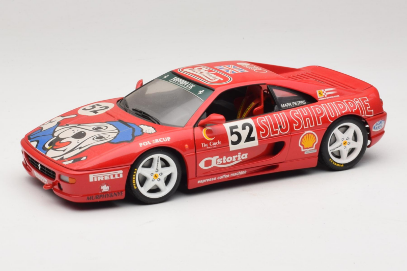Ferrari F355 Berlinetta Slushuppie #52 M. Peters Rdeč UT Models 1:18 180074020-P4 Kovina