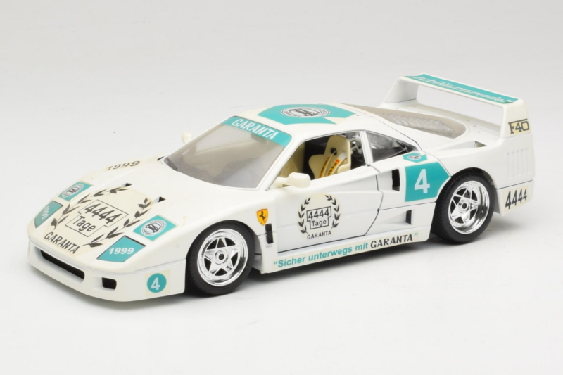 Ferrari F40 4444 Tage Garanta #4 Bel Bburago 1:18 3332-W5 Kovina