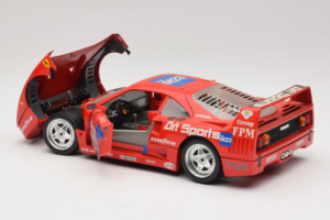 Ferrari F40 #40 J-P. Jabouille / O. Grouillard Art Sports 1987 Bburago 1:18 3332-A1 Kovina – slika 5 od 8