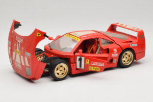 Ferrari F40 Evoluzione #1 Pirelli Rdeč 1992 Bburago 1:18 3042-P1 Kovina – slika 2 od 8