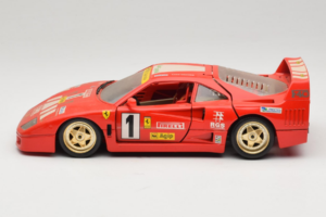 Ferrari F40 Evoluzione #1 Pirelli Rdeč 1992 Bburago 1:18 3042-P1 Kovina – slika 4 od 8