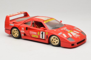 Ferrari F40 Evoluzione #1 Pirelli Rdeč 1992 Bburago 1:18 3042-P1 Kovina – slika 6 od 8