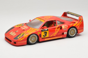 Ferrari F40 #3 F. Kroymans Ferrari Imports Kroymans BBS Wheels Rdeč 1987 Bburago 1:18 3032-H1 Kovina
