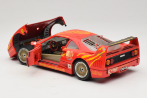 Ferrari F40 #3 F. Kroymans Ferrari Imports Kroymans BBS Wheels Rdeč 1987 Bburago 1:18 3032-H1 Kovina – slika 5 od 8