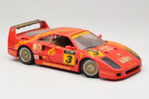 Ferrari F40 #3 F. Kroymans Ferrari Imports Kroymans BBS Wheels Rdeč 1987 Bburago 1:18 3032-H1 Kovina – slika 6 od 8