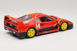 Ferrari F40 Evoluzione #14 L. Dalla Noce H&R Rdeč z Rumenimi Kolesi 1992 Bburago 1:18 3042-H1 Kovina – slika 3 od 8