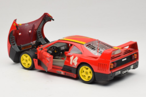 Ferrari F40 Evoluzione #14 L. Dalla Noce H&R Rdeč z Rumenimi Kolesi 1992 Bburago 1:18 3042-H1 Kovina – slika 5 od 8