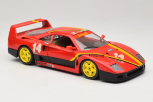 Ferrari F40 Evoluzione #14 L. Dalla Noce H&R Rdeč z Rumenimi Kolesi 1992 Bburago 1:18 3042-H1 Kovina – slika 6 od 8