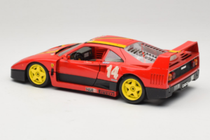 Ferrari F40 Evoluzione #14 L. Dalla Noce H&R Rdeč z Rumenimi Kolesi 1992 Bburago 1:18 3042-H1 Kovina – slika 7 od 8
