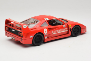 Ferrari F40 #6 V. Colombo L'Indipendente Rdeč 1987 Bburago 1:18 3032-L1 Kovina – slika 3 od 8