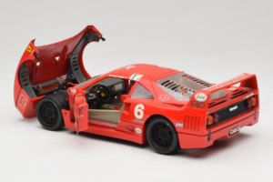 Ferrari F40 #6 V. Colombo L'Indipendente Rdeč 1987 Bburago 1:18 3032-L1 Kovina – slika 5 od 8