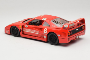 Ferrari F40 #6 V. Colombo L'Indipendente Rdeč 1987 Bburago 1:18 3032-L1 Kovina – slika 7 od 8