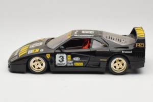 Ferrari F40 Magneti Marelli #3 Črn Bburago 1:18 3022-B1 Kovina – slika 4 od 8