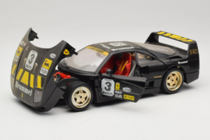 Ferrari F40 Magneti Marelli #3 Črn Bburago 1:18 3022-B1 Kovina – slika 2 od 8
