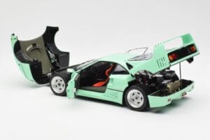 Ferrari F40 Metino Zelena Kyosho 1:18 08416MG Kovina – slika 7 od 10