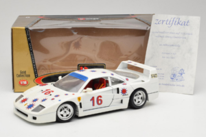 Ferrari F40 #16 Borsenmodells Bel Limited Edition 333 pcs 1987 Bburago 1:18 3332-W1 Kovina – slika 8 od 8