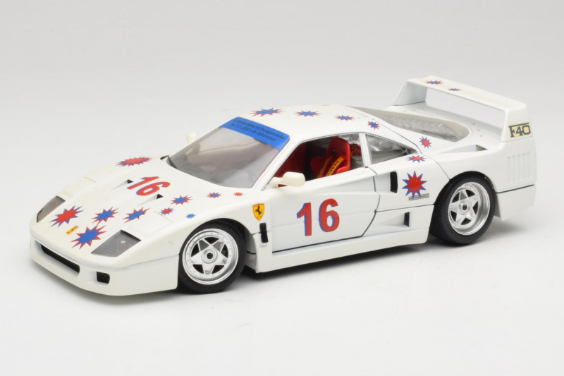 Ferrari F40 #16 Borsenmodells Bel Limited Edition 333 pcs 1987 Bburago 1:18 3332-W1 Kovina