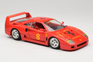 Ferrari F40 #8 Bevro International Rdeč 1987 Bburago 1:18 3332-P3 Kovina – slika 6 od 8