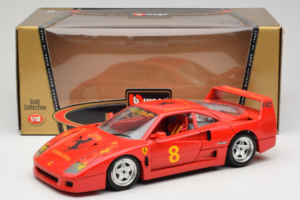 Ferrari F40 #8 Bevro International Rdeč 1987 Bburago 1:18 3332-P3 Kovina – slika 8 od 8