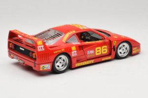 Ferrari F40 LM #86 Ch. Pozzi IMSA 24 Hours of Le Mans 1985 Rdeč Bburago 1:18 3332-P6 Kovina – slika 3 od 8