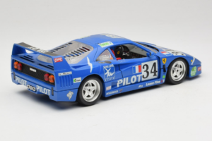 Ferrari F40 #34 M. Ferte / Thavenin / Palau Pilot Moder 1987 Bburago 1:18 3032-B1 Kovina – slika 3 od 8