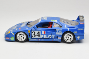 Ferrari F40 #34 M. Ferte / Thavenin / Palau Pilot Moder 1987 Bburago 1:18 3032-B1 Kovina – slika 4 od 8