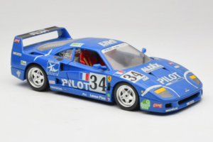Ferrari F40 #34 M. Ferte / Thavenin / Palau Pilot Moder 1987 Bburago 1:18 3032-B1 Kovina – slika 6 od 8