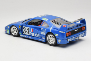 Ferrari F40 #34 M. Ferte / Thavenin / Palau Pilot Moder 1987 Bburago 1:18 3032-B1 Kovina – slika 7 od 8