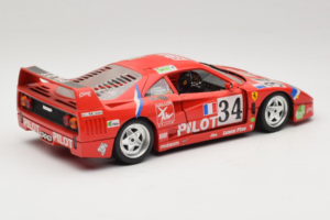 Ferrari F40 LM Pilot #34 Ferte / Thavenin / Palau 24 Hours of Le Mans 1995 Rdeč Bburago 1:18 3032-P3 Kovina – slika 3 od 8
