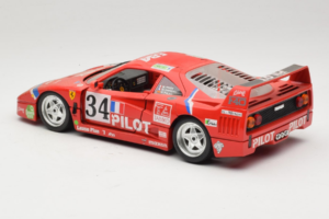 Ferrari F40 LM Pilot #34 Ferte / Thavenin / Palau 24 Hours of Le Mans 1995 Rdeč Bburago 1:18 3032-P3 Kovina – slika 7 od 8
