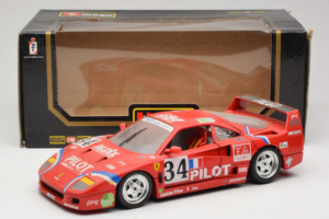 Ferrari F40 LM Pilot #34 Ferte / Thavenin / Palau 24 Hours of Le Mans 1995 Rdeč Bburago 1:18 3032-P3 Kovina – slika 8 od 8